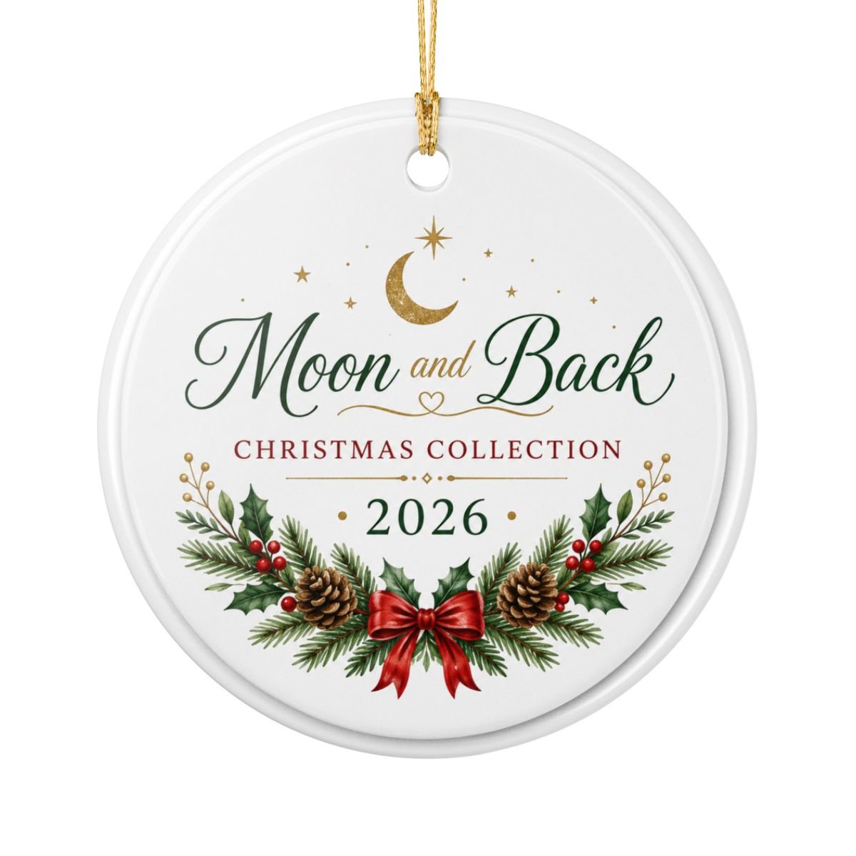 Moon and Back Christmas Collection 2026 -Christmas Window with Christmas Tree and Candle - Image 2